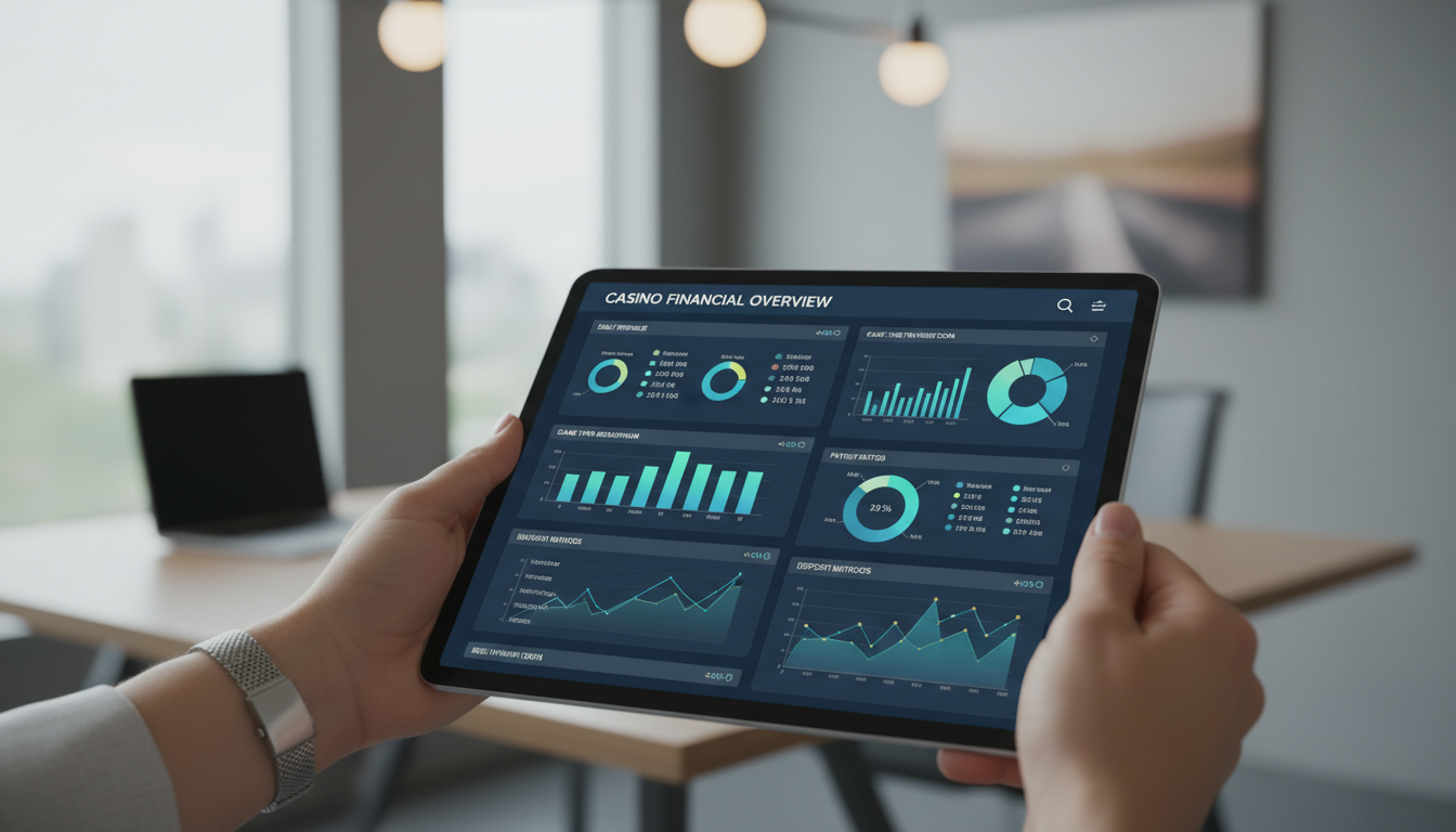 Ekspert analizujący dane finansowe na tablecie