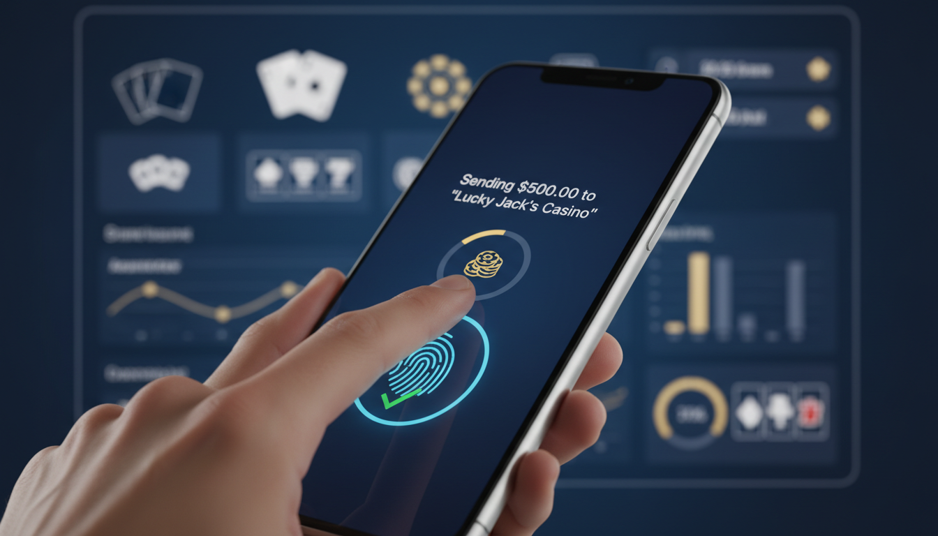 Interfejs płatności mobilnych w kasynie