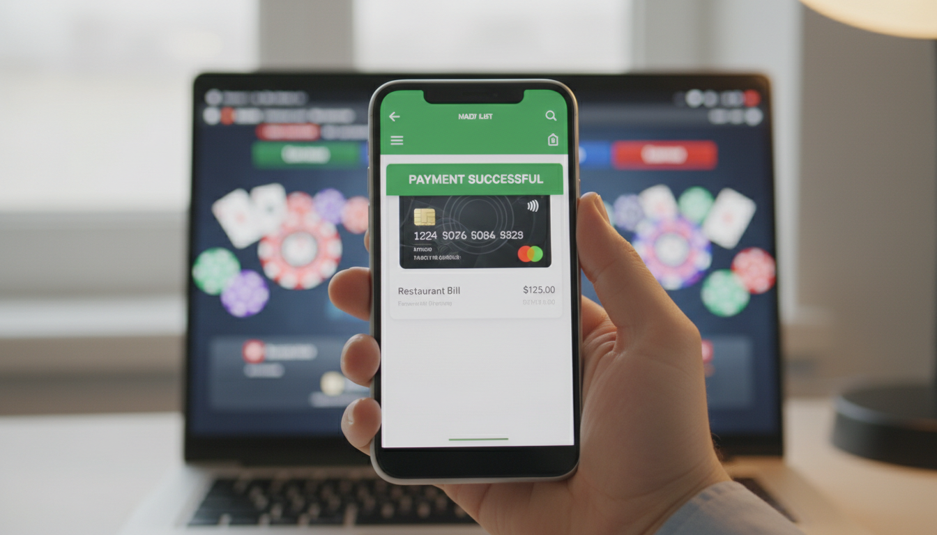 Proces płatności cyfrowej w kasynie online